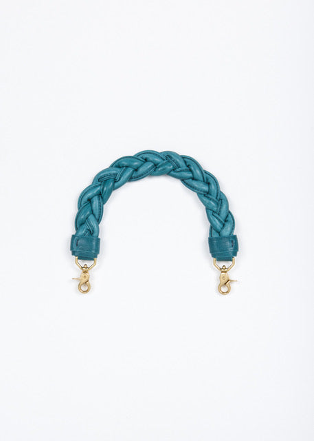 The French Braid Top Handle in Teal