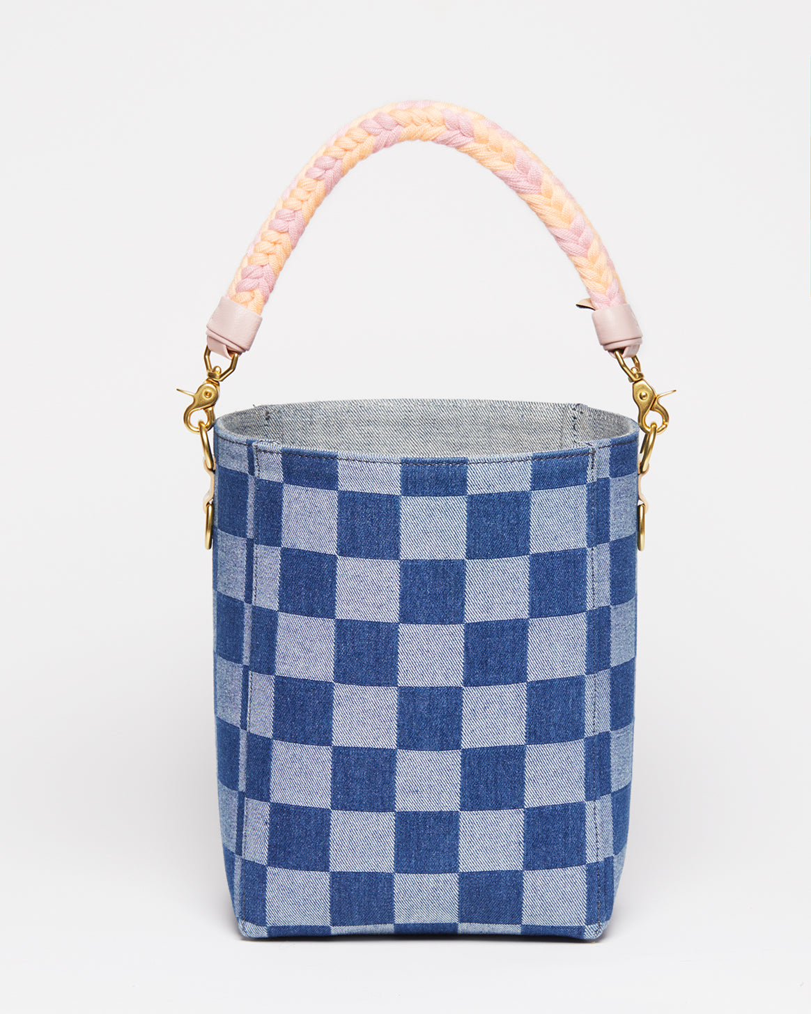 Checkerboard Denim / Petal