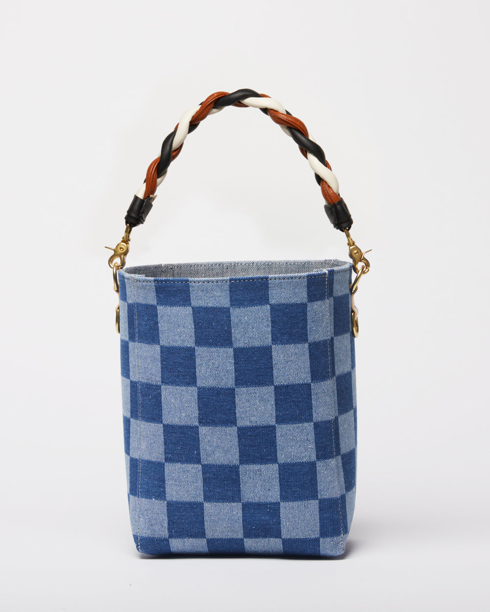 Checkerboard Denim / Kim French Braid